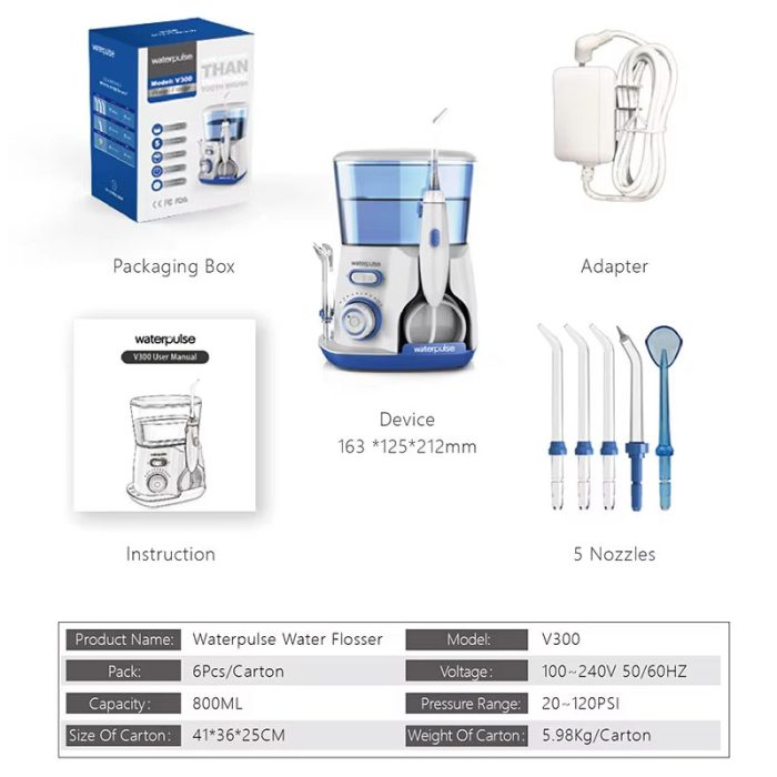 Hydropulseur dentaire V300 à usage domestique